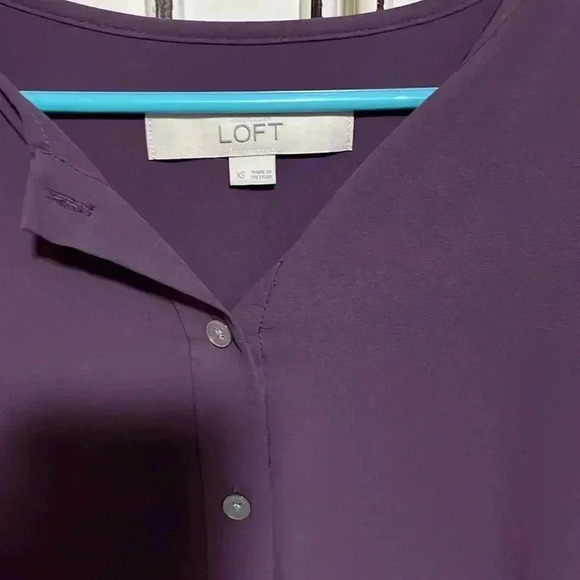 Loft Women's Purple tunic Blouse - Picture 2 of 4